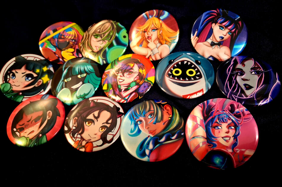 Buttons - 2.28" (58mm) *Selection May Vary